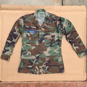 Army shirt jacket, nato issue woodland camo, used good condition